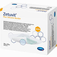 Zetuvit Plus Silicone Border 10cm X 10 Cm 10 Stück