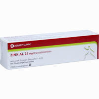 Zink Al 25mg Brausetabletten 20 Stück