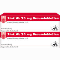 Zink Al 25mg Brausetabletten 40 Stück