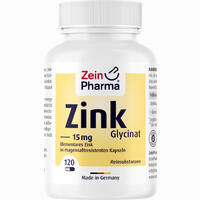 Zink- Chelat 15 Mg in Magensaftresistent. Veg.kap. Kapseln 120 Stück