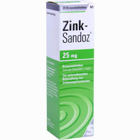 Zink Sandoz Brausetabletten 20 Stück