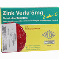 Zink Verla 5mg Lutschtabletten Himbeer 50 Stück