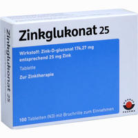 Zinkglukonat 25 Tabletten 100 Stück