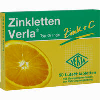 Zinkletten Verla Orange Lutschtabletten 50 Stück