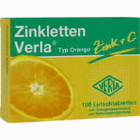 Zinkletten Verla Orange Lutschtabletten 100 Stück