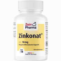 Zinkonat Kapseln 10mg Zinkgluconat 90 Stück