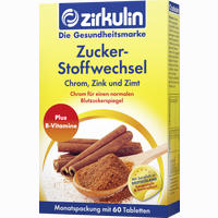 Zirkulin Zuckerstoffwechsel Zink Tabletten 60 Stück