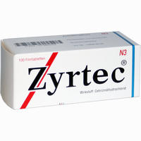 Zyrtec Filmtabletten UCB Pharma GmbH 100 Stück