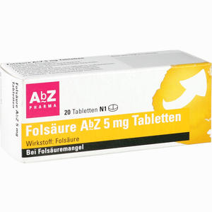Folsaure Abz 5mg Tabletten Informationen Und Inhaltsstoffe
