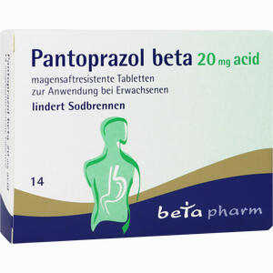 Pantoprazol Beta 20 Mg Acid Magensaftresistente Tabletten
