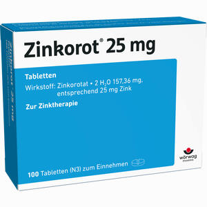 Zinkorot 25 Tabletten Informationen Und Inhaltsstoffe