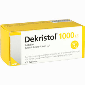 Dekristol 1000 Ie Tabletten Informationen Nebenwirkungen