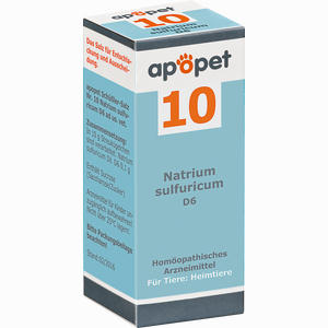 Abbildung von Apopet Schüßler- Salz Nr. 10 Natrium Sulfuricum D6 Vet. Globuli 12 g