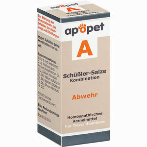 Abbildung von Apopet Schüßler- Salze Kombination A Abwehr Ad Us. Vet. Globuli 12 g