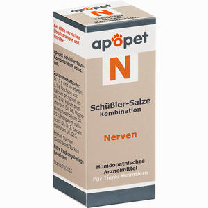 Abbildung von Apopet Schüßler- Salze Kombination N Nerven Ad Us. Vet. Globuli 12 g