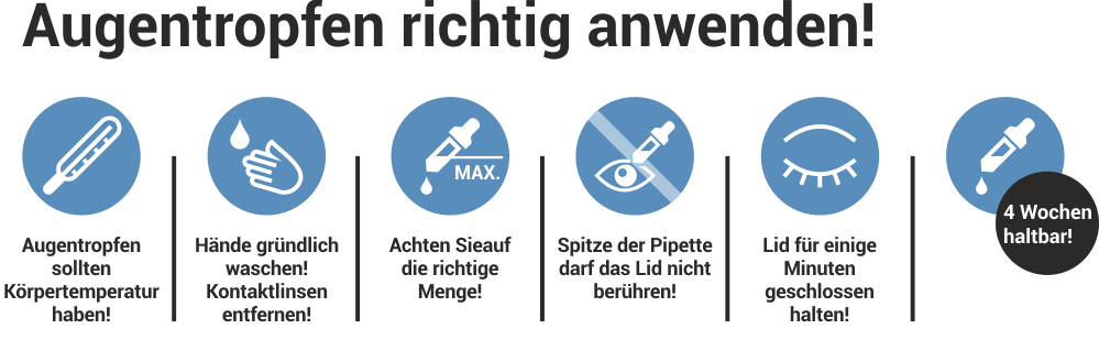 Augentropfen richtig anwenden