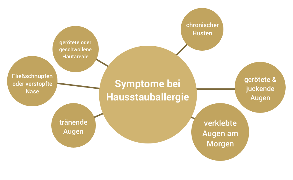 Symptome einer Hausstauballergie